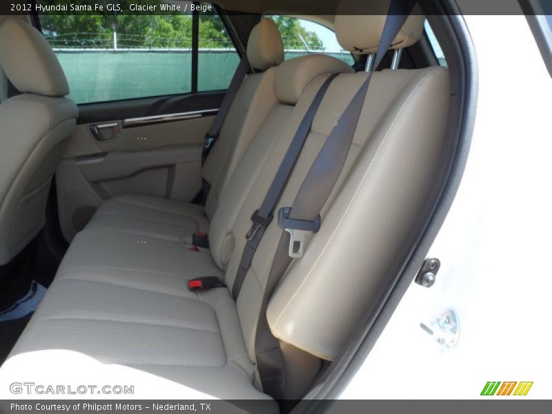 Glacier White / Beige 2012 Hyundai Santa Fe GLS