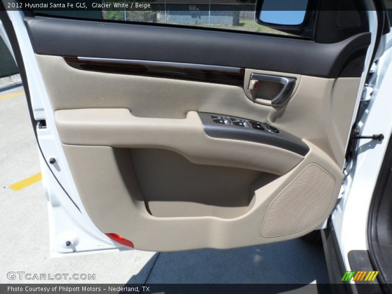 Glacier White / Beige 2012 Hyundai Santa Fe GLS