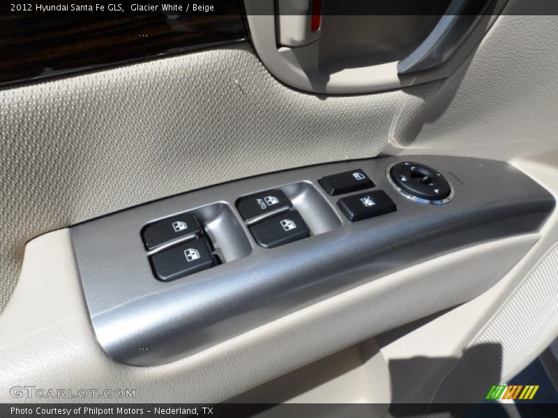Glacier White / Beige 2012 Hyundai Santa Fe GLS