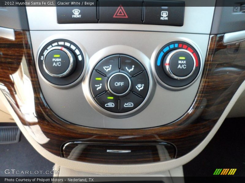 Glacier White / Beige 2012 Hyundai Santa Fe GLS