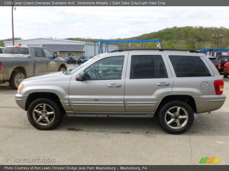 Silverstone Metallic / Dark Slate Gray/Light Slate Gray 2002 Jeep Grand Cherokee Overland 4x4
