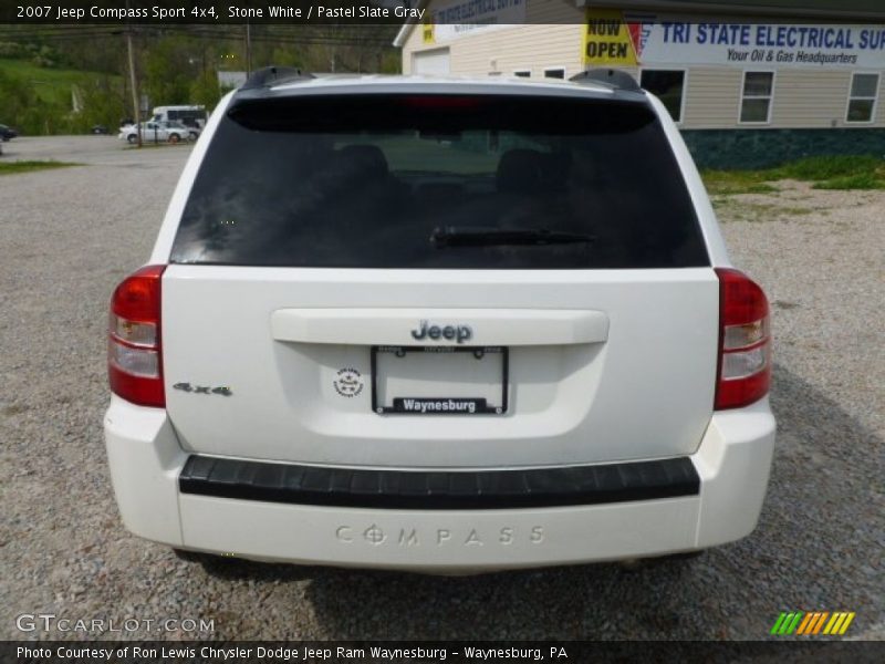 Stone White / Pastel Slate Gray 2007 Jeep Compass Sport 4x4