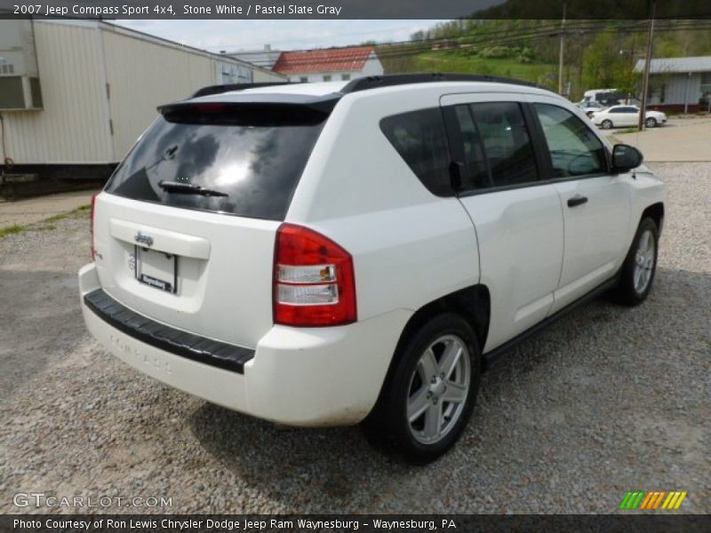 Stone White / Pastel Slate Gray 2007 Jeep Compass Sport 4x4