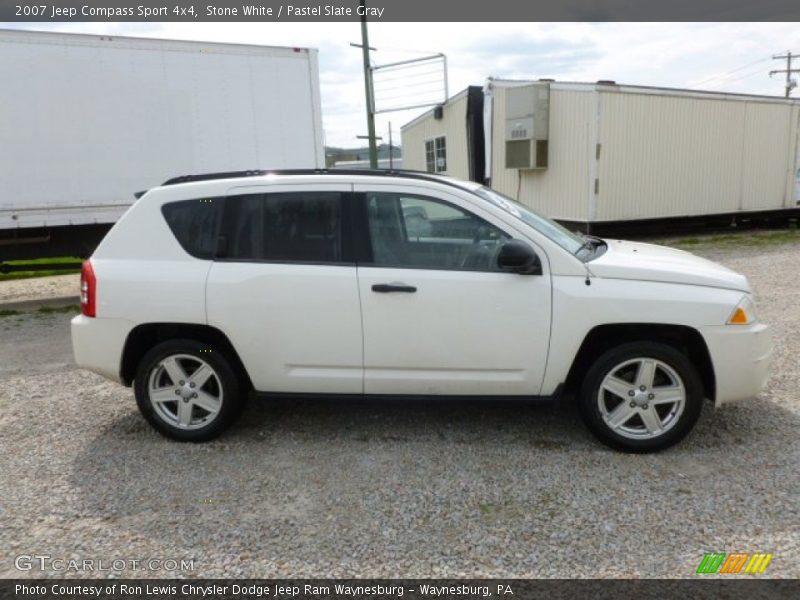 Stone White / Pastel Slate Gray 2007 Jeep Compass Sport 4x4