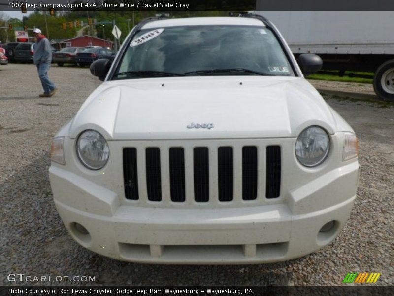 Stone White / Pastel Slate Gray 2007 Jeep Compass Sport 4x4