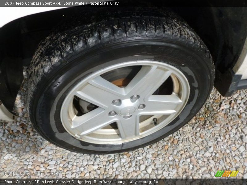 Stone White / Pastel Slate Gray 2007 Jeep Compass Sport 4x4