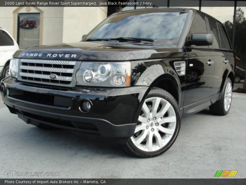 Java Black Pearlescent / Ivory 2006 Land Rover Range Rover Sport Supercharged