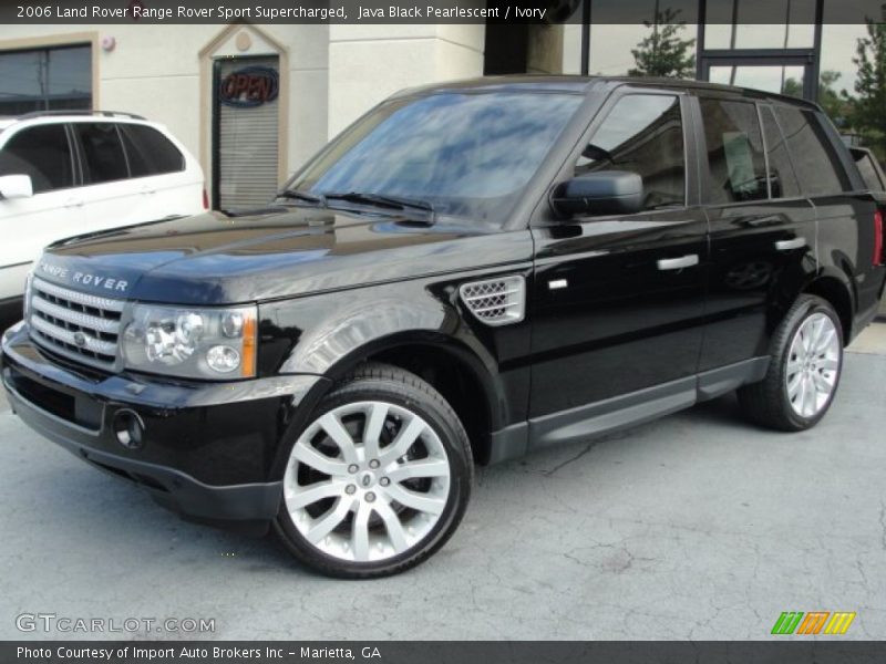 Java Black Pearlescent / Ivory 2006 Land Rover Range Rover Sport Supercharged
