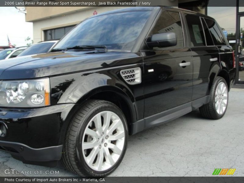 Java Black Pearlescent / Ivory 2006 Land Rover Range Rover Sport Supercharged