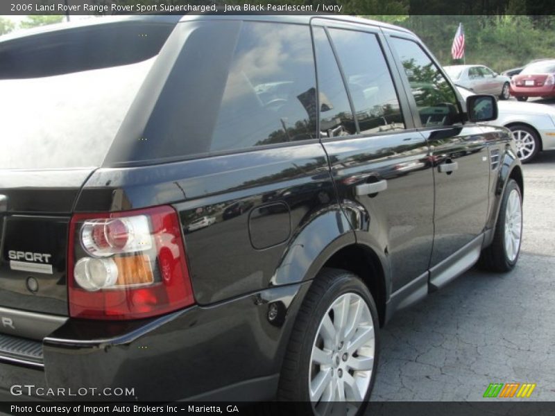 Java Black Pearlescent / Ivory 2006 Land Rover Range Rover Sport Supercharged