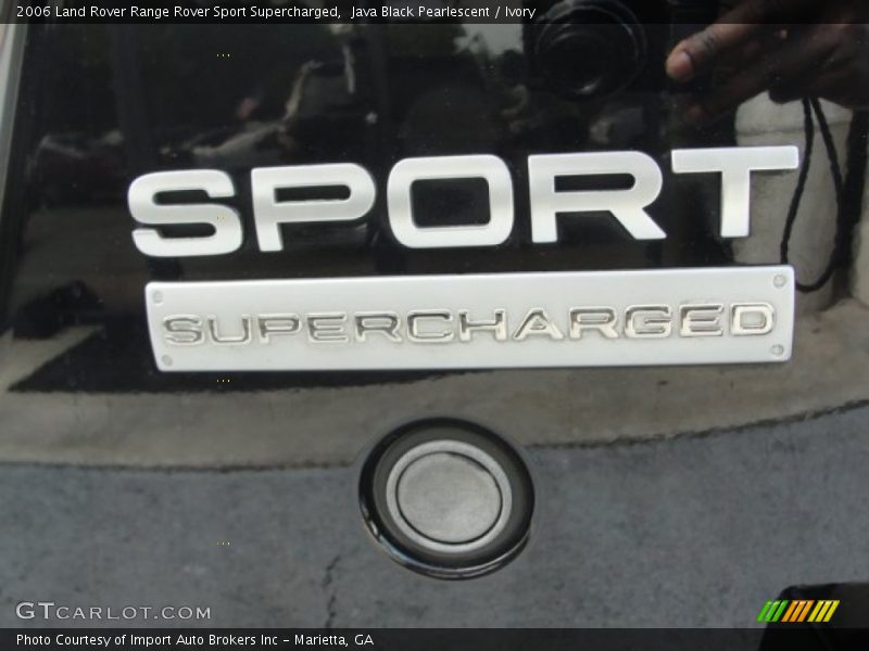 Java Black Pearlescent / Ivory 2006 Land Rover Range Rover Sport Supercharged