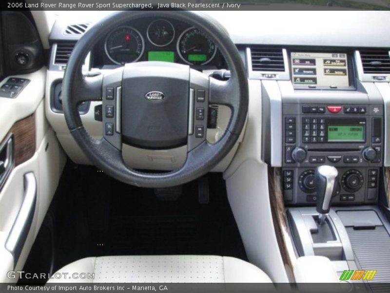Java Black Pearlescent / Ivory 2006 Land Rover Range Rover Sport Supercharged