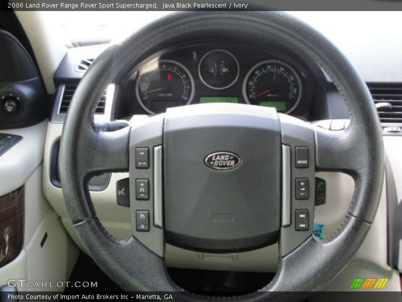 Java Black Pearlescent / Ivory 2006 Land Rover Range Rover Sport Supercharged