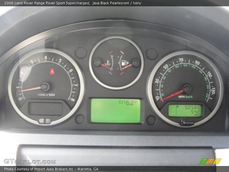 Java Black Pearlescent / Ivory 2006 Land Rover Range Rover Sport Supercharged
