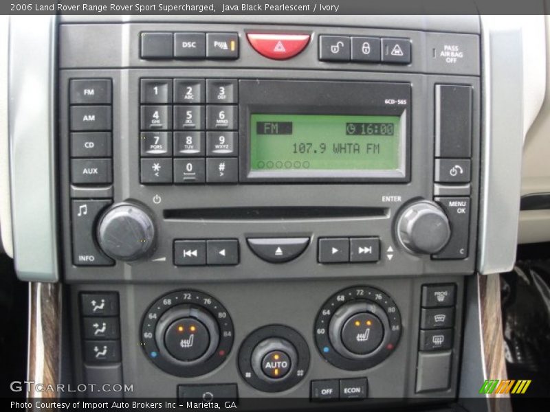 Java Black Pearlescent / Ivory 2006 Land Rover Range Rover Sport Supercharged