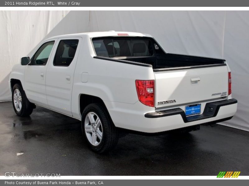 White / Gray 2011 Honda Ridgeline RTL