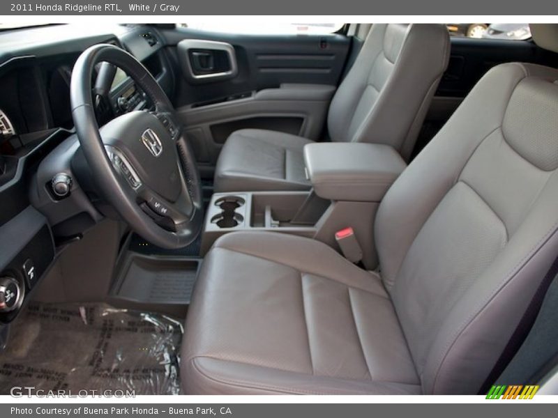 White / Gray 2011 Honda Ridgeline RTL