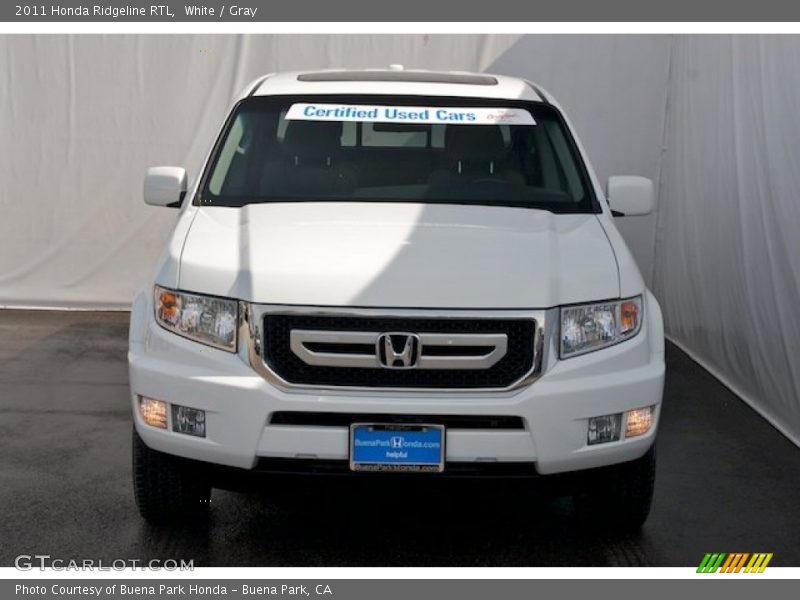 White / Gray 2011 Honda Ridgeline RTL