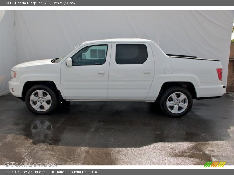 White / Gray 2011 Honda Ridgeline RTL