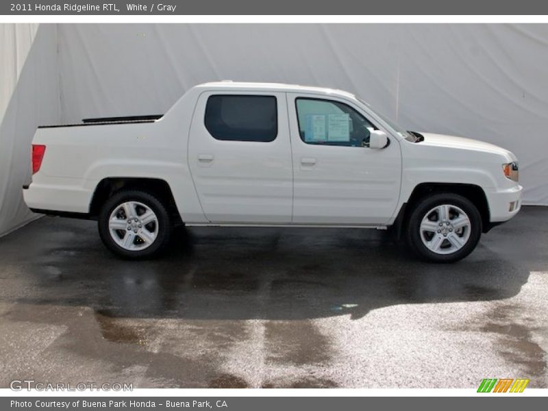 White / Gray 2011 Honda Ridgeline RTL