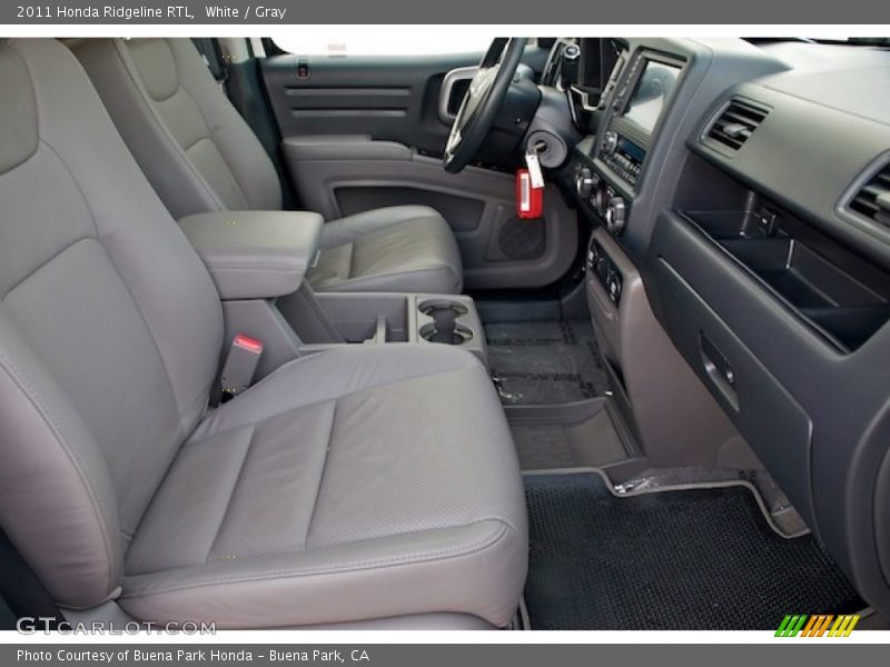 White / Gray 2011 Honda Ridgeline RTL