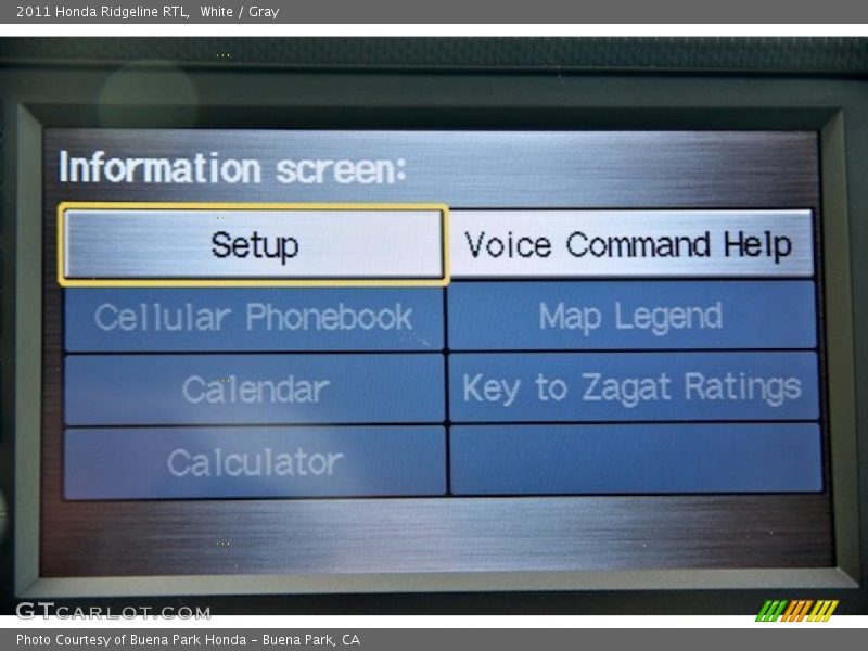 White / Gray 2011 Honda Ridgeline RTL
