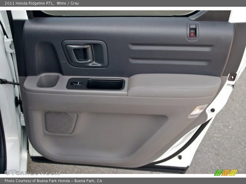 White / Gray 2011 Honda Ridgeline RTL
