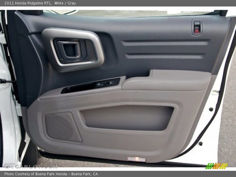 White / Gray 2011 Honda Ridgeline RTL