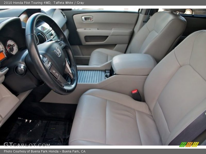 Taffeta White / Gray 2010 Honda Pilot Touring 4WD