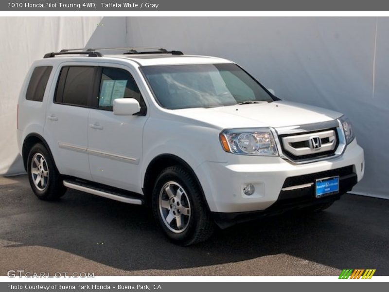 Taffeta White / Gray 2010 Honda Pilot Touring 4WD