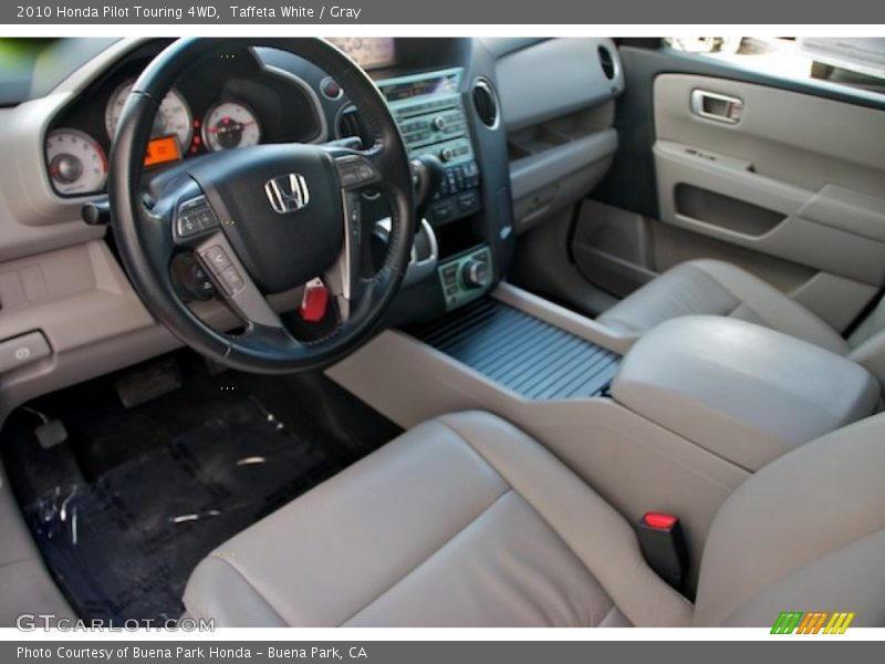 Taffeta White / Gray 2010 Honda Pilot Touring 4WD