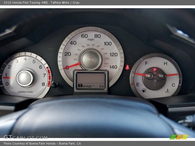 Taffeta White / Gray 2010 Honda Pilot Touring 4WD