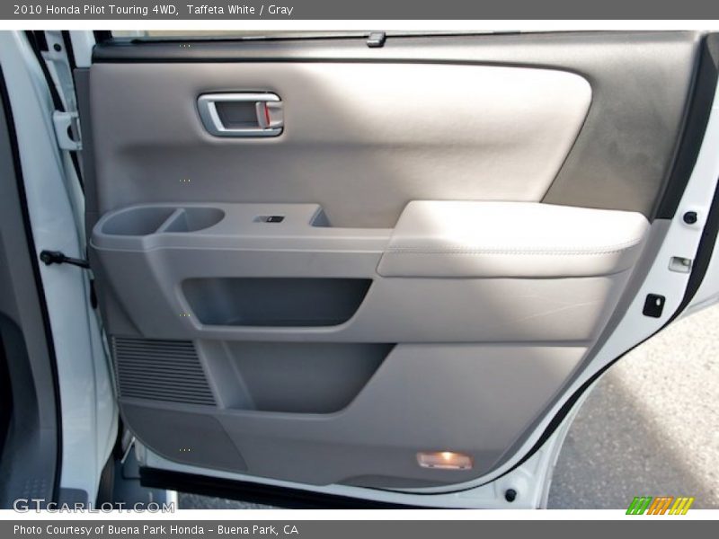 Taffeta White / Gray 2010 Honda Pilot Touring 4WD