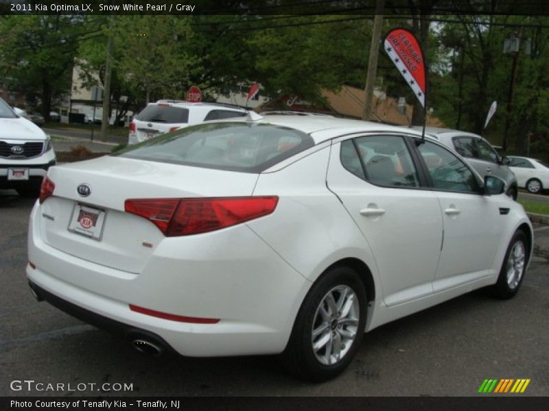 Snow White Pearl / Gray 2011 Kia Optima LX