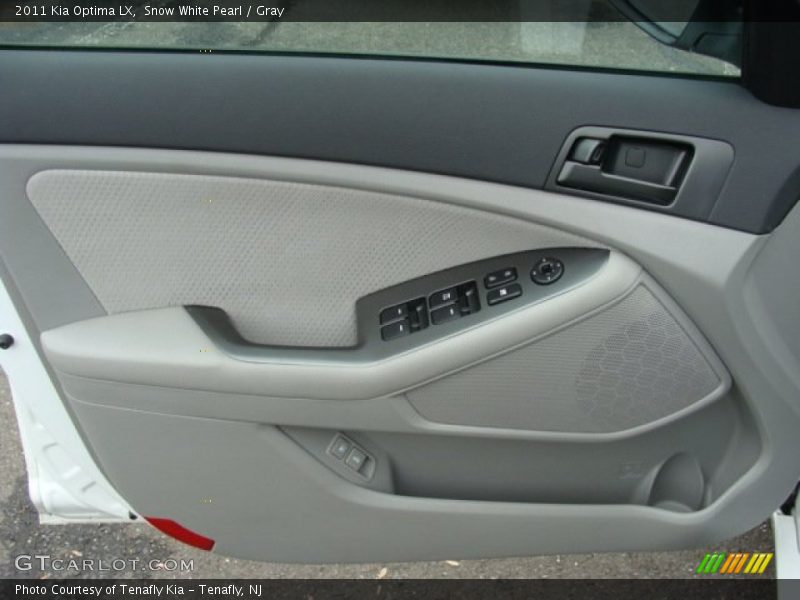 Snow White Pearl / Gray 2011 Kia Optima LX