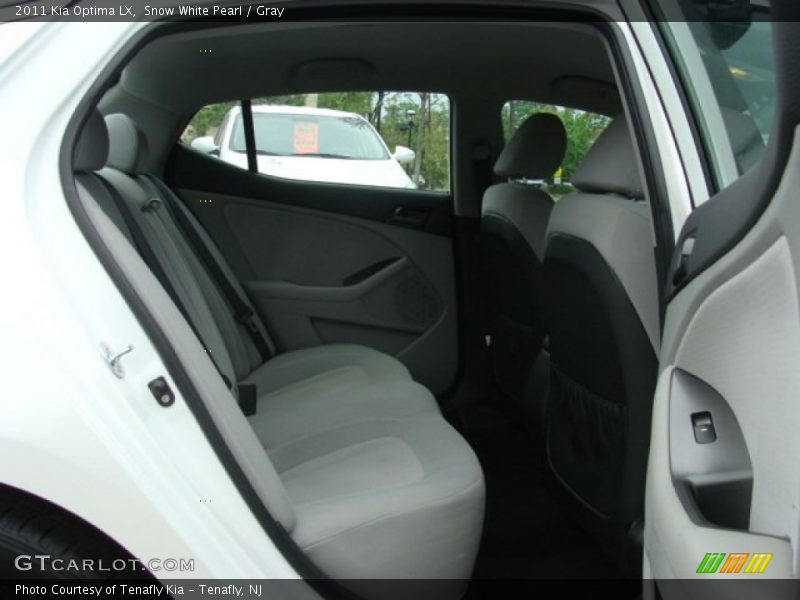 Snow White Pearl / Gray 2011 Kia Optima LX