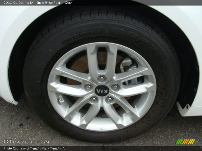 Snow White Pearl / Gray 2011 Kia Optima LX