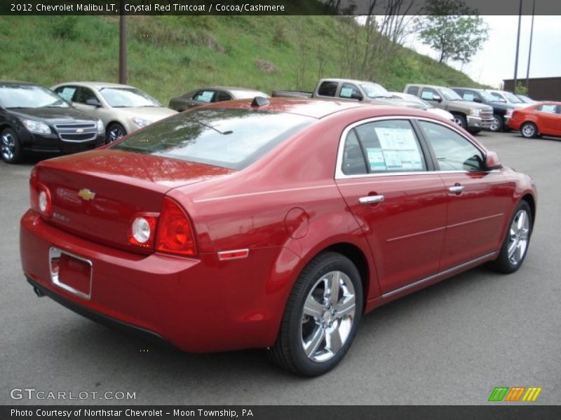 Crystal Red Tintcoat / Cocoa/Cashmere 2012 Chevrolet Malibu LT
