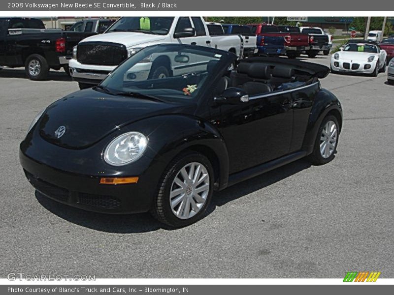 Black / Black 2008 Volkswagen New Beetle SE Convertible