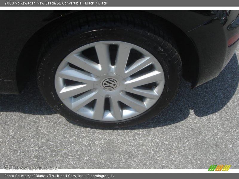Black / Black 2008 Volkswagen New Beetle SE Convertible