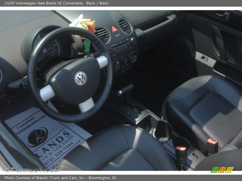 Black / Black 2008 Volkswagen New Beetle SE Convertible