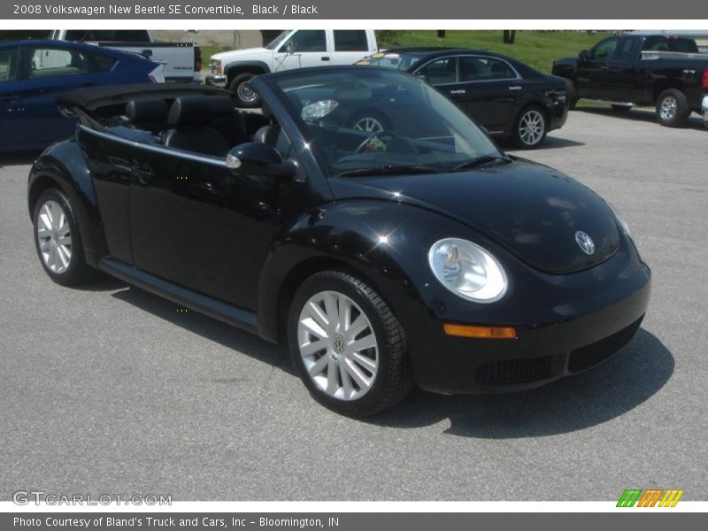 Black / Black 2008 Volkswagen New Beetle SE Convertible
