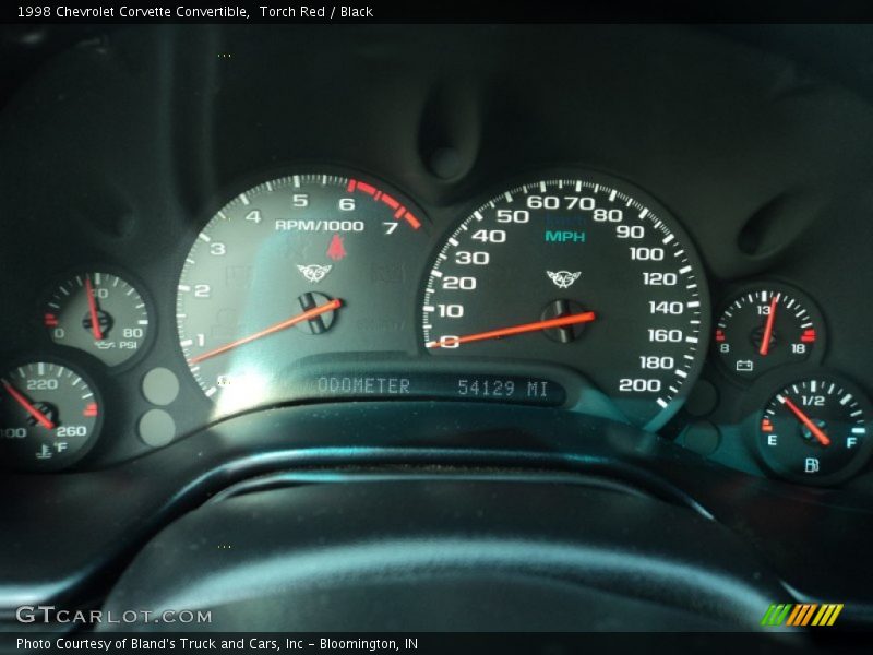 Torch Red / Black 1998 Chevrolet Corvette Convertible