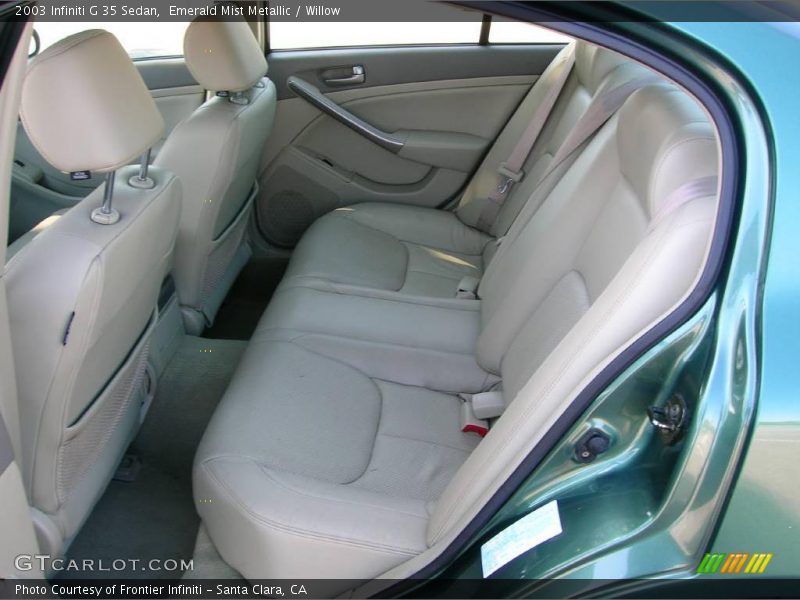 Emerald Mist Metallic / Willow 2003 Infiniti G 35 Sedan