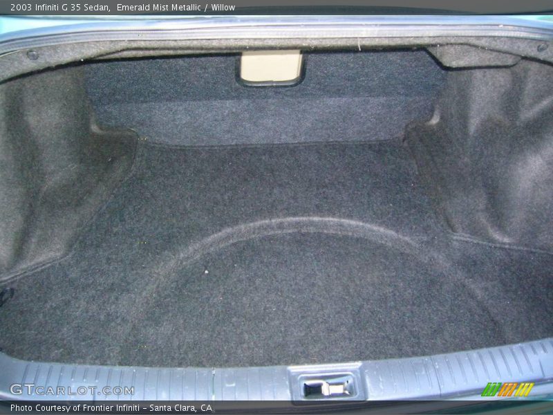 Emerald Mist Metallic / Willow 2003 Infiniti G 35 Sedan