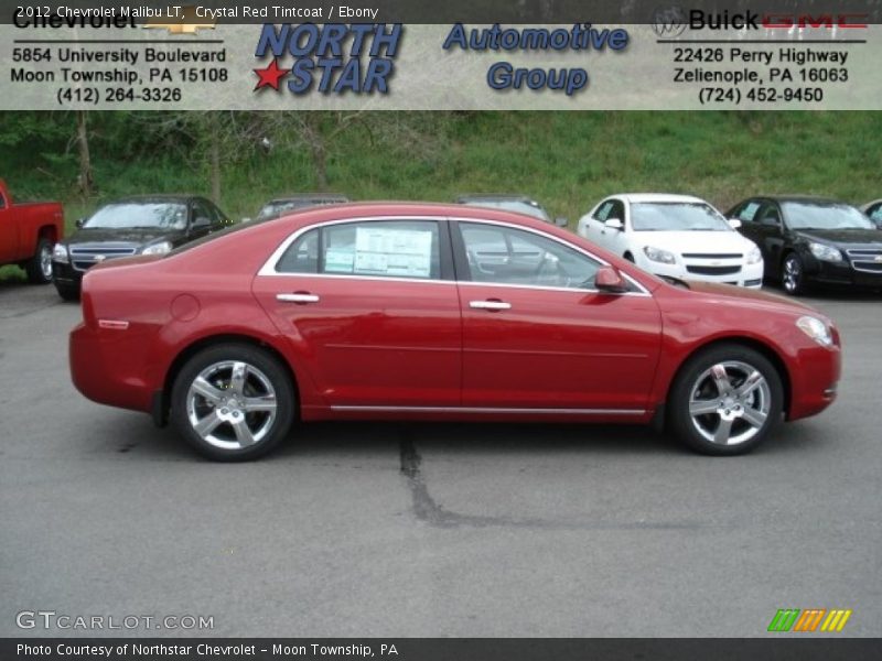 Crystal Red Tintcoat / Ebony 2012 Chevrolet Malibu LT