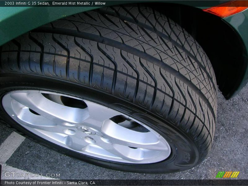 Emerald Mist Metallic / Willow 2003 Infiniti G 35 Sedan