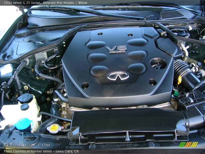 Emerald Mist Metallic / Willow 2003 Infiniti G 35 Sedan