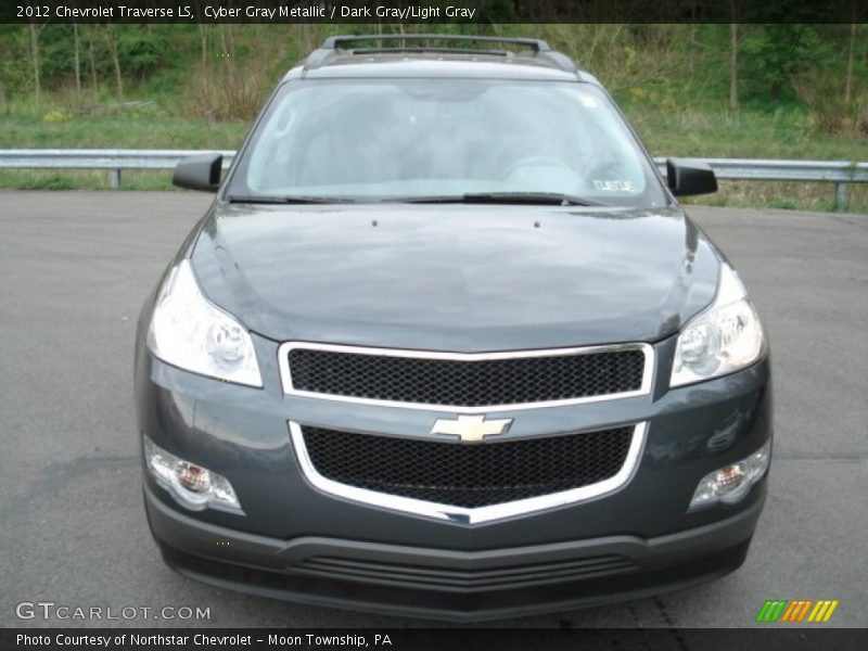 Cyber Gray Metallic / Dark Gray/Light Gray 2012 Chevrolet Traverse LS