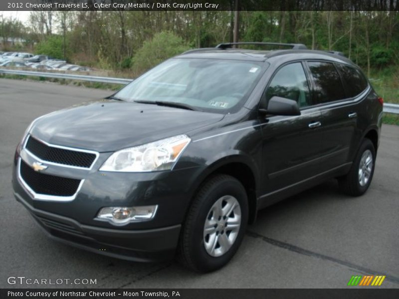 Cyber Gray Metallic / Dark Gray/Light Gray 2012 Chevrolet Traverse LS